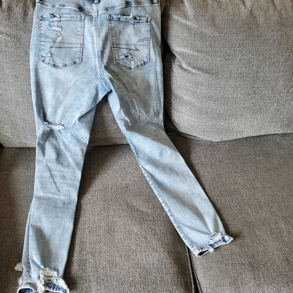 Distressed jeans